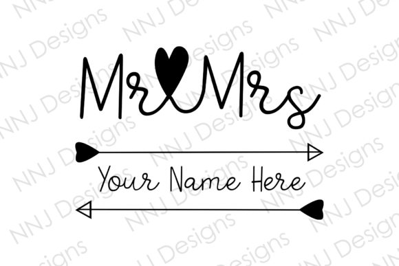 Mr and Mrs SVG Wedding Decoration: A Timeless Touch for Elegant Design