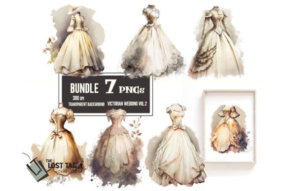 Retro Flower Wedding Dresses PNG Clipart: A Designer's Secret Weapon