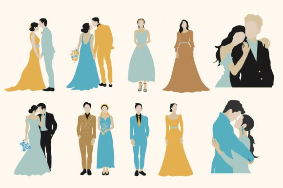 Unleashing Bohemian Charm: Your Guide to the Wedding Party Vector Set