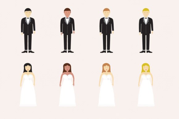 Wedding Brides and Grooms Figurines: Your Design Asset