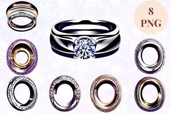 Wedding Ring 63 Clipart PNG: A Digital Asset for Modern Creators