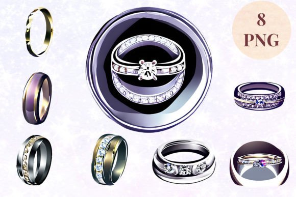Wedding Ring 65 Clipart PNG: Elevate Your Creative Projects