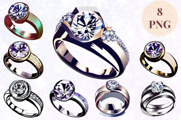 Wedding Ring 77 Clipart PNG: Your Go-To Design Asset